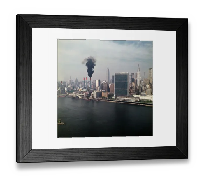 Framed Print : New York City Smog Framed Print : New York City Smog