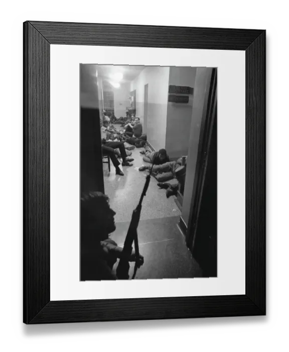 Framed Print : Police Station Under Siege Framed Print : Police Station Under Siege