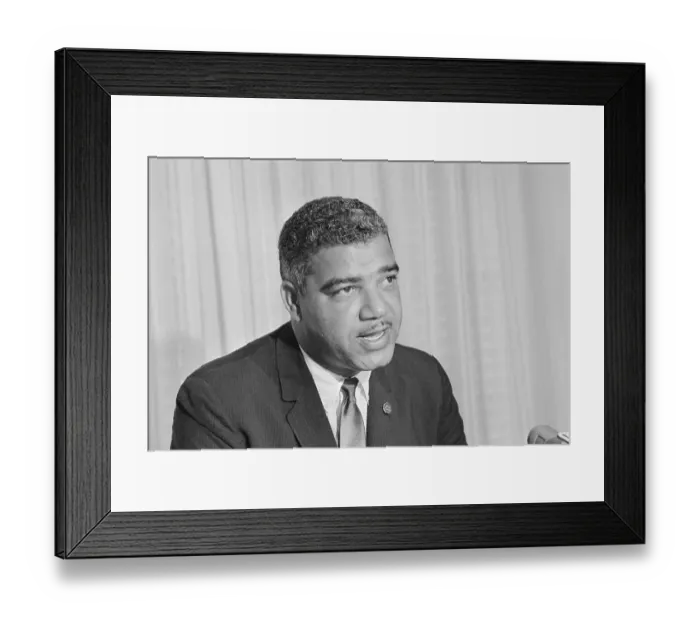 Framed Print : Whitney M. Young, Jr. Speaking at Press Conference Framed Print : Whitney M. Young, Jr. Speaking at Press Conference