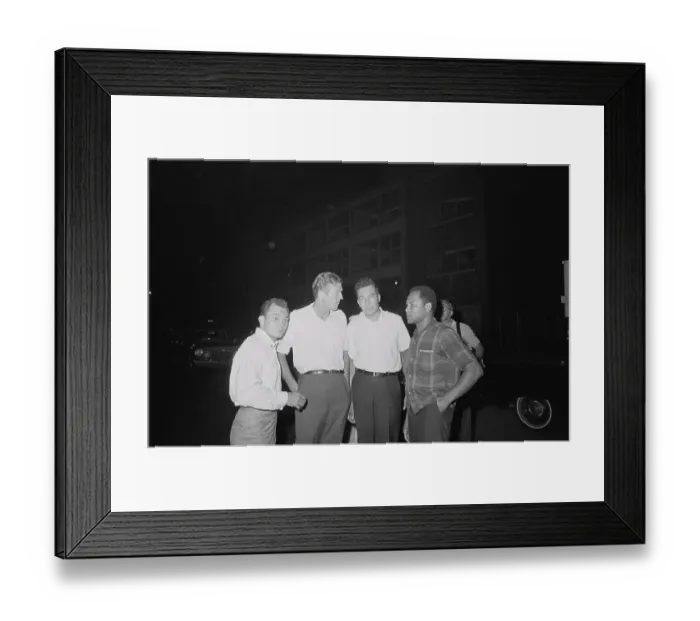 Framed Print : John Lindsay with Herman Badillo and Others Framed Print : John Lindsay with Herman Badillo and Others