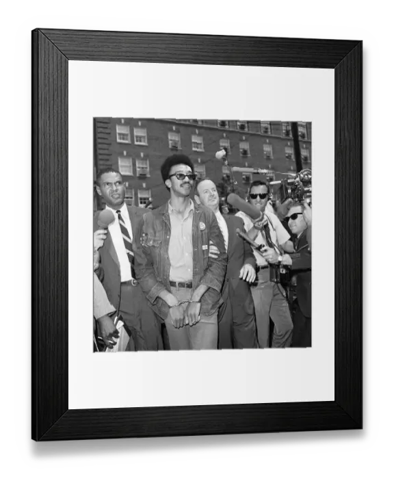 Framed Print : H. Rap Brown In Handcuffs Framed Print : H. Rap Brown In Handcuffs