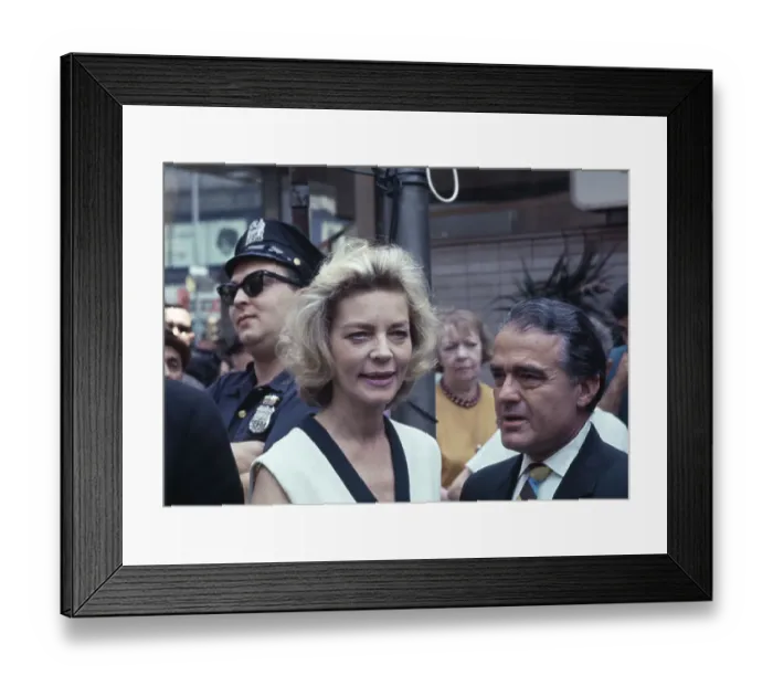 Framed Print : Lauren Bacall And Jack Valenti Framed Print : Lauren Bacall And Jack Valenti