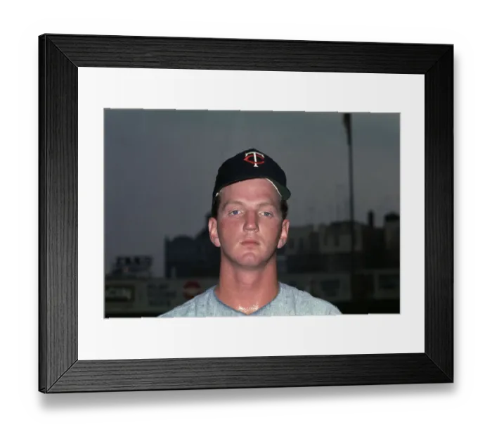 Framed Print : Jim Ollom. Minnesota Twins pitcher Jim Ollom in New York, July 25th 1967 Framed Print : Jim Ollom. Minnesota Twins pitcher Jim Ollom in New York, July 25th 1967