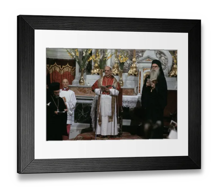 Framed Print : Pope Paul VI And Athenagoras Framed Print : Pope Paul VI And Athenagoras