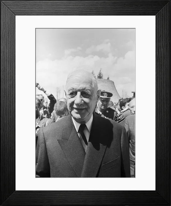 Framed Print : Charles de Gaulle Smiling at Expo 67 Framed Print : Charles de Gaulle Smiling at Expo 67