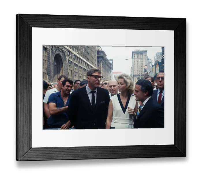 Framed Print : Portrait of Burt Lancaster, Lauren Bacall, and Jack Valenti Framed Print : Portrait of Burt Lancaster, Lauren Bacall, and Jack Valenti
