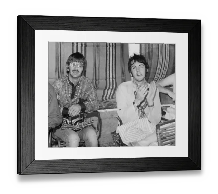 Framed Print : Ringo Starr with Paul McCartney Framed Print : Ringo Starr with Paul McCartney