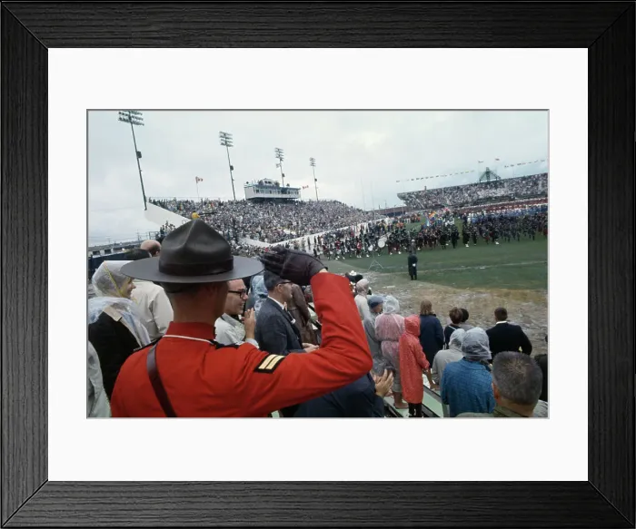 Framed Print : Mountie Saluting At Pan American Games Framed Print : Mountie Saluting At Pan American Games