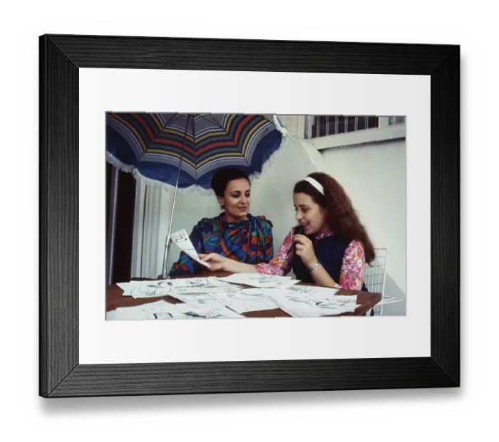 Framed Print : Princess Diana And Alia el-Hussein Framed Print : Princess Diana And Alia el-Hussein