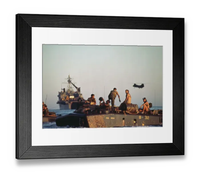 Framed Print : Amphibious Task Group Arriving In South Vietnam Framed Print : Amphibious Task Group Arriving In South Vietnam