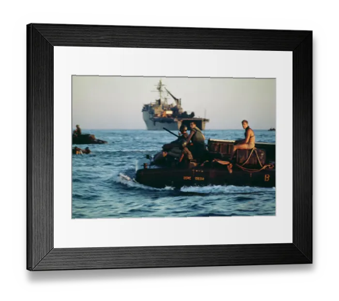 Framed Print : Amphibious Task Group Arriving In South Vietnam Framed Print : Amphibious Task Group Arriving In South Vietnam