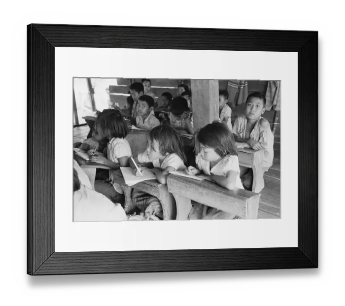 Framed Print : Thai Children in Classroom Framed Print : Thai Children in Classroom