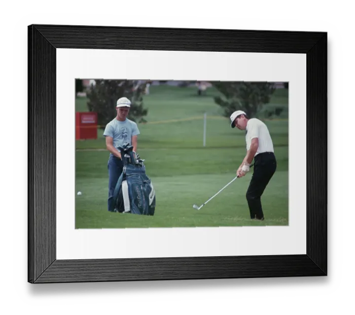 Framed Print : Wes Ellis. American golfer Wes Ellis (right, 1932 - 1984) pictured during Framed Print : Wes Ellis. American golfer Wes Ellis (right, 1932 - 1984) pictured during