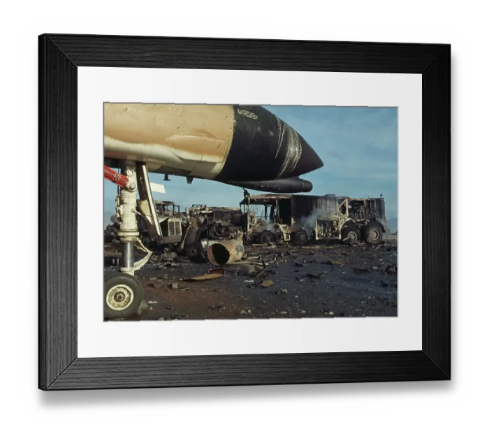 Framed Print : Wreckage At Da Nang Airbase Framed Print : Wreckage At Da Nang Airbase