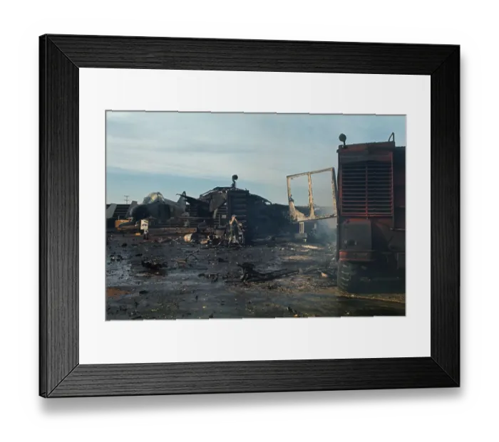Framed Print : Wreckage At Da Nang Airbase Framed Print : Wreckage At Da Nang Airbase