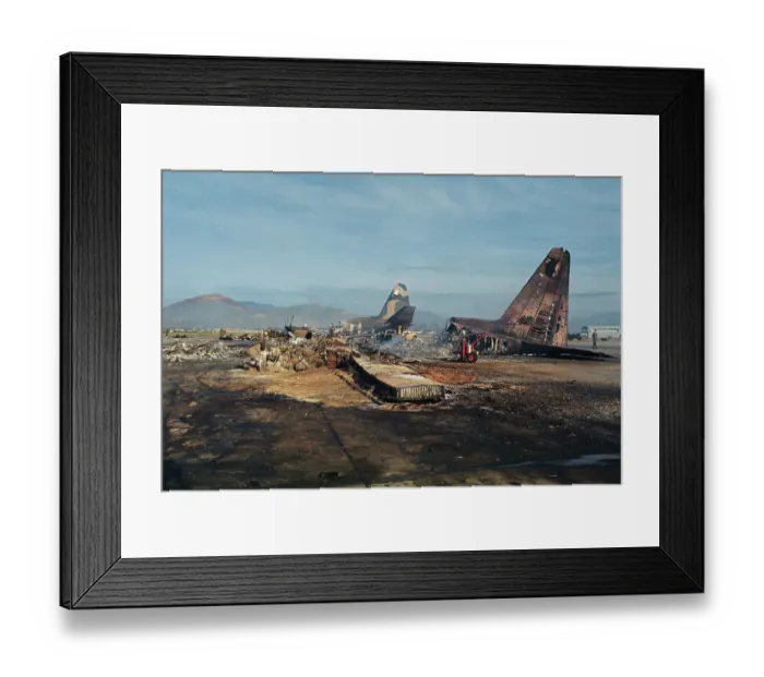 Framed Print : Wreckage At Da Nang Airbase Framed Print : Wreckage At Da Nang Airbase