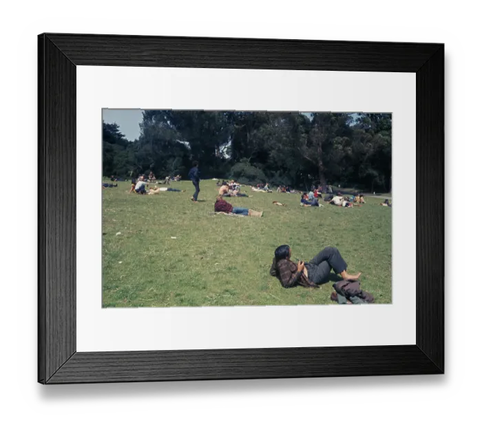 Framed Print : Hippies In Golden Gate Park Framed Print : Hippies In Golden Gate Park