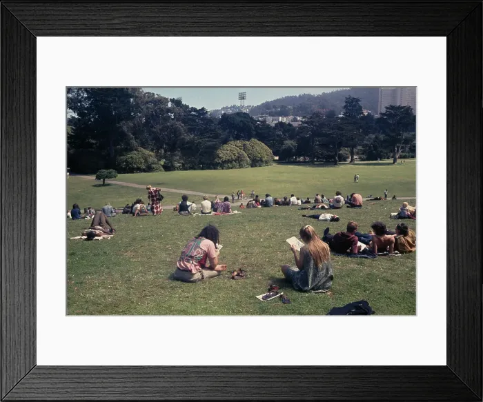 Framed Print : Hippies In Golden Gate Park Framed Print : Hippies In Golden Gate Park