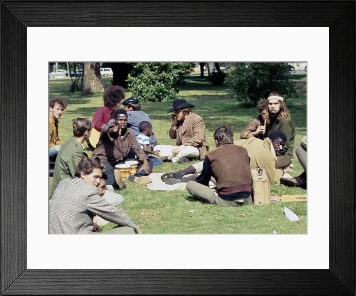 Framed Print : Hippies, San Francisco Framed Print : Hippies, San Francisco