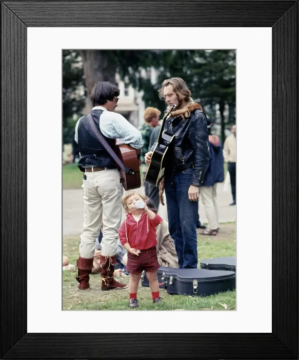 Framed Print : Hippies, San Francisco Framed Print : Hippies, San Francisco