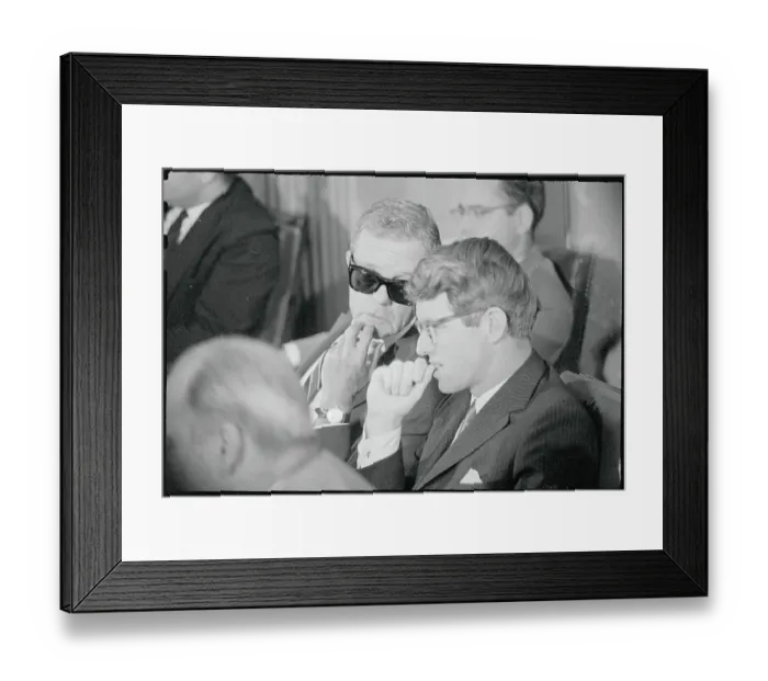 Framed Print : Robert Kennedy Listening to Joseph S. Clark