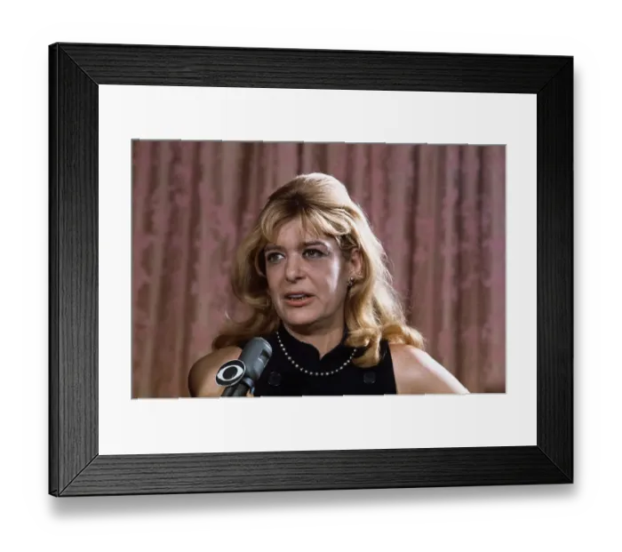 Framed Print : Melina Mercouri at Recent Press Conference Framed Print : Melina Mercouri at Recent Press Conference
