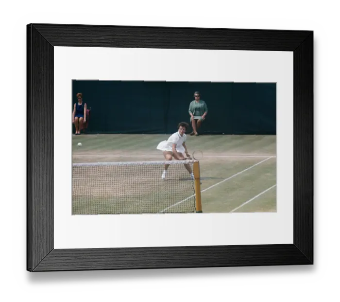 Framed Print : Billie Jean King at Wimbledon Framed Print : Billie Jean King at Wimbledon