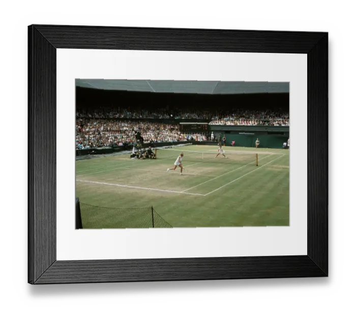 Framed Print : Billie Jean King at Wimbledon Framed Print : Billie Jean King at Wimbledon