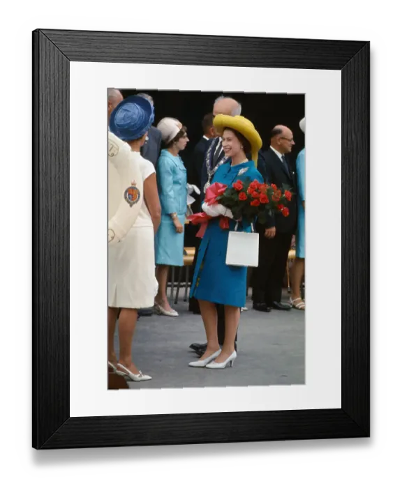 Framed Print : Queen Elizabeth Departing for Expo 67 Aboard Royal Yacht Framed Print : Queen Elizabeth Departing for Expo 67 Aboard Royal Yacht