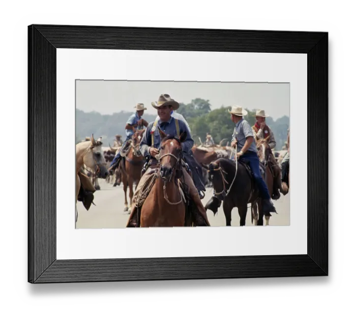 Framed Print : Cattlemen In Texas Framed Print : Cattlemen In Texas
