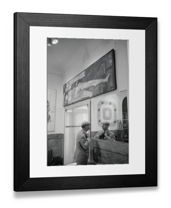 Framed Print : Author Standing in Chelsea Hotel Framed Print : Author Standing in Chelsea Hotel