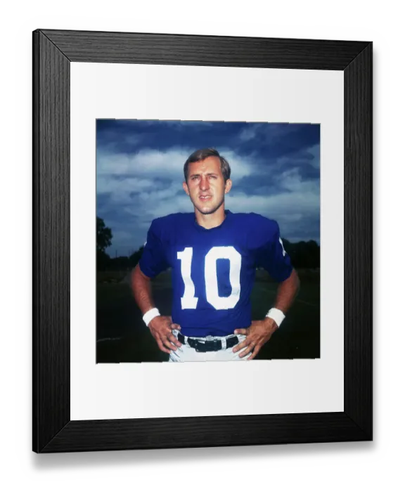 Framed Print : Portrait of Fran Tarkenton Framed Print : Portrait of Fran Tarkenton