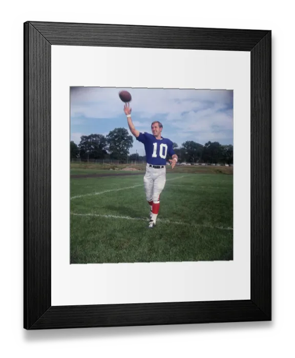 Framed Print : Portrait of Fran Tarkenton