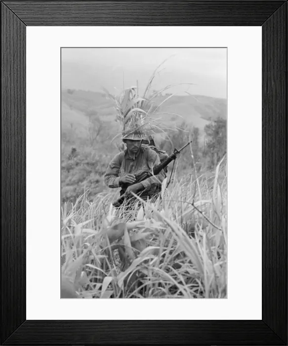 Framed Print : US Marine Patrols Khe Sanh Perimeter 1967 Framed Print : US Marine Patrols Khe Sanh Perimeter 1967