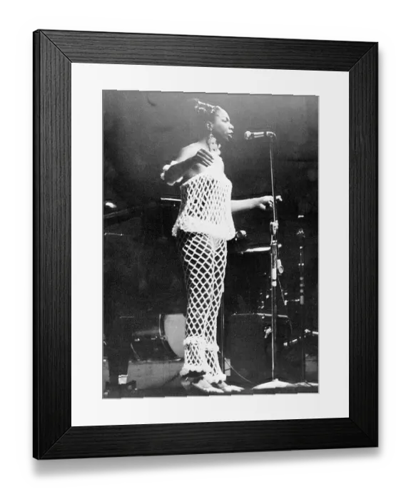 Framed Print : Nina Simone at the Newport Jazz Festival Framed Print : Nina Simone at the Newport Jazz Festival