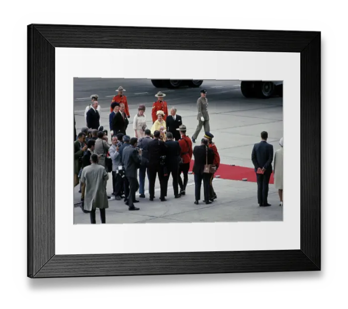 Framed Print : Queen Elizabeth And Prince Philip In Canada Framed Print : Queen Elizabeth And Prince Philip In Canada