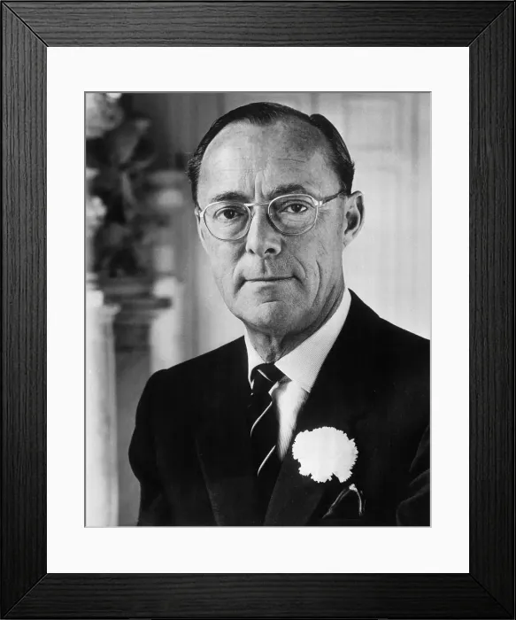 Framed Print : Prince Bernhard Wearing Suit and Flower Pinned Lapel Framed Print : Prince Bernhard Wearing Suit and Flower Pinned Lapel