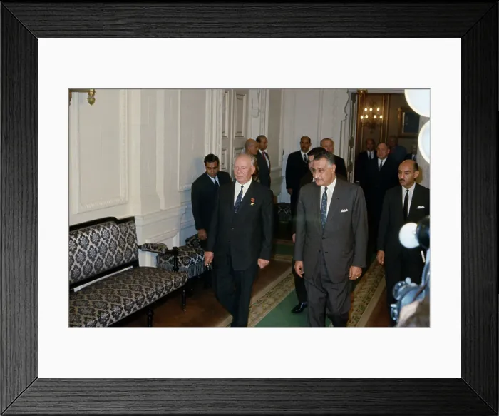 Framed Print : Nikolai Podgorny And Gamal Abdel Nasser Framed Print : Nikolai Podgorny And Gamal Abdel Nasser
