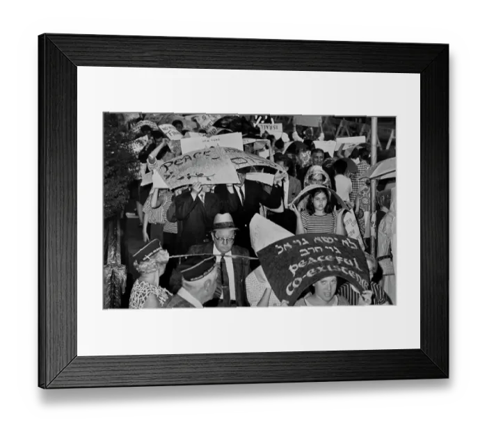 Framed Print : Protest Against Anti-Semitism In The USSR Framed Print : Protest Against Anti-Semitism In The USSR