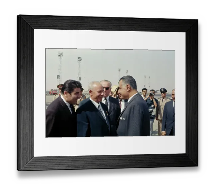 Framed Print : Nikolai Podgorny And Gamal Abdel Nasser Framed Print : Nikolai Podgorny And Gamal Abdel Nasser