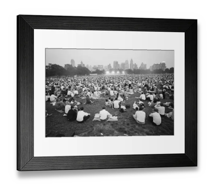 Framed Print : Crowd of People at Barbra Streisand Concert Framed Print : Crowd of People at Barbra Streisand Concert