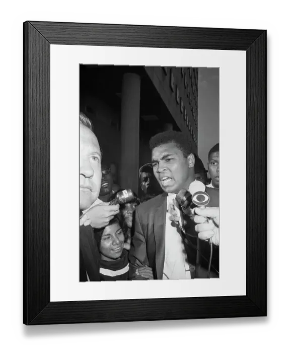 Framed Print : Cassius Clay Leaving Federal Court Framed Print : Cassius Clay Leaving Federal Court