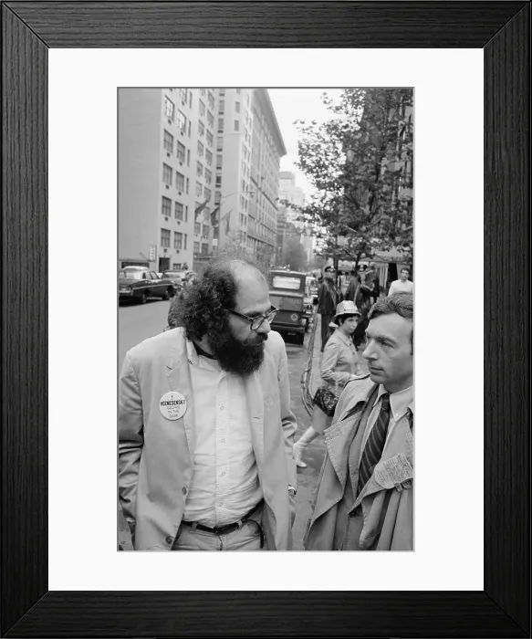 Framed Print : Allen Ginsberg Failing to Obtain Visa Framed Print : Allen Ginsberg Failing to Obtain Visa