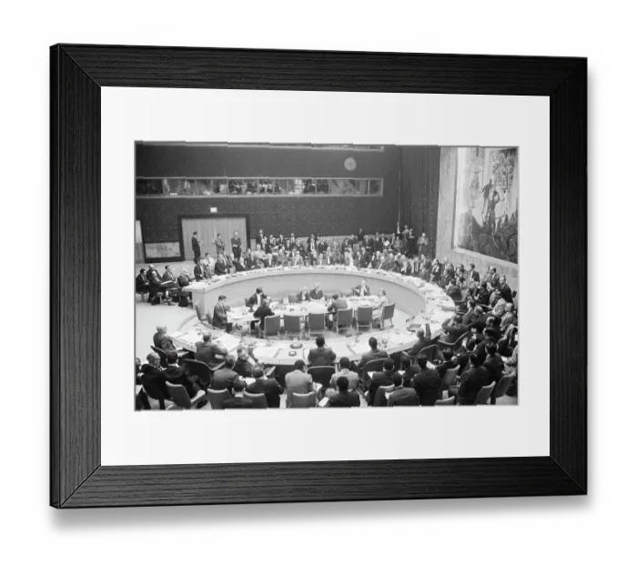 Framed Print : Russian Ambassador Ignores U.N. Proceedings Framed Print : Russian Ambassador Ignores U.N. Proceedings