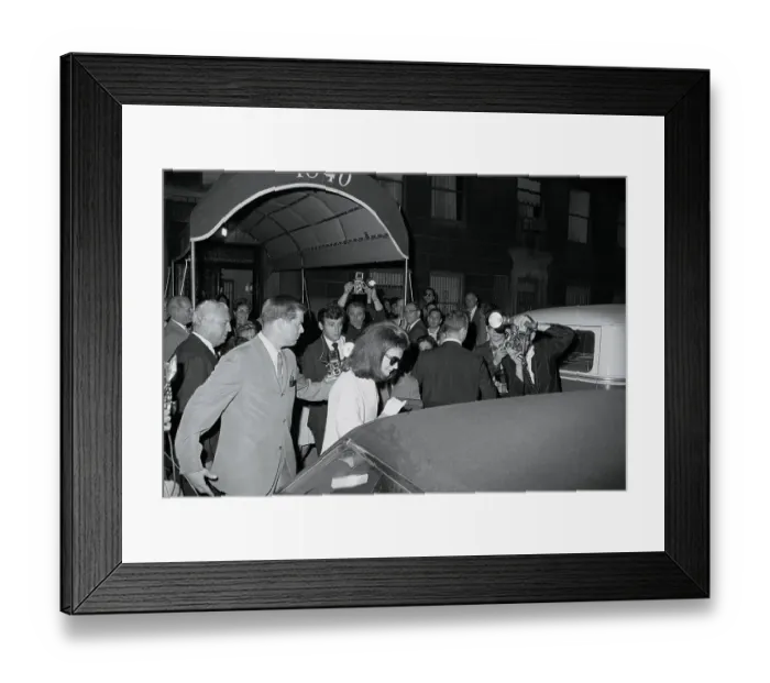 Framed Print : Jacqueline Kennedy with Children in Automobile Framed Print : Jacqueline Kennedy with Children in Automobile