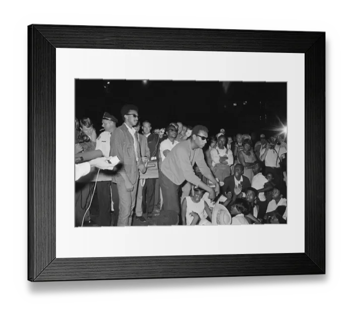 Framed Print : Political Activist Stokely Carmichael During Protest in Alabama Framed Print : Political Activist Stokely Carmichael During Protest in Alabama