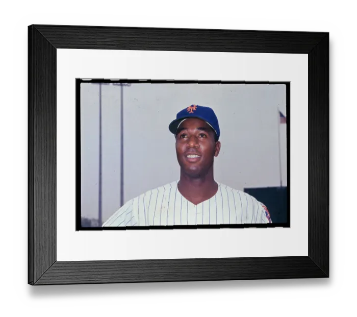 Framed Print : Portrait of Cleon Jones Framed Print : Portrait of Cleon Jones