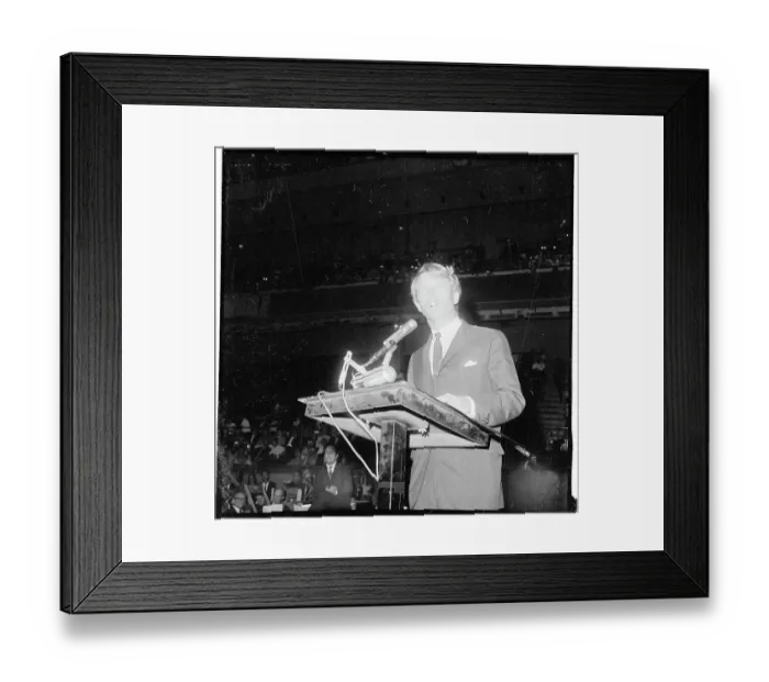Framed Print : Robert F. Kennedy Speaking at Podium Framed Print : Robert F. Kennedy Speaking at Podium