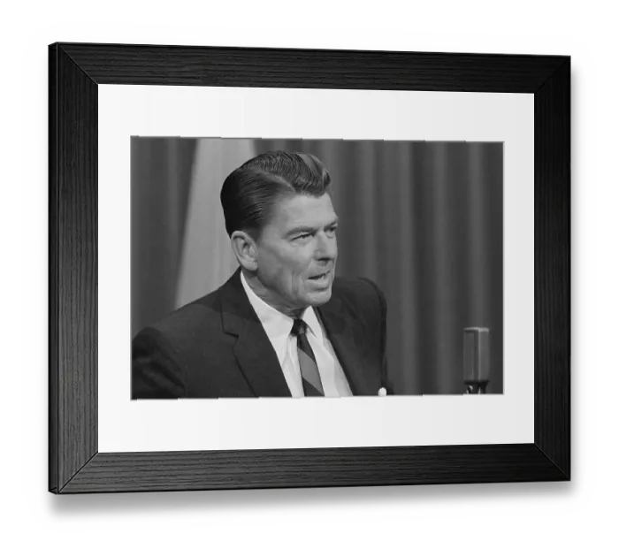 Framed Print : Portrait of Ronald Reagan Framed Print : Portrait of Ronald Reagan