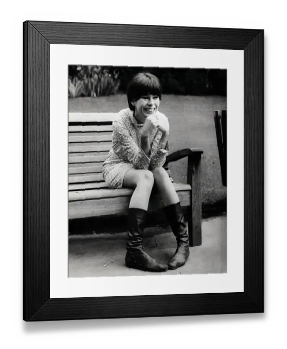 Framed Print : Geraldine Chaplain In Park Framed Print : Geraldine Chaplain In Park